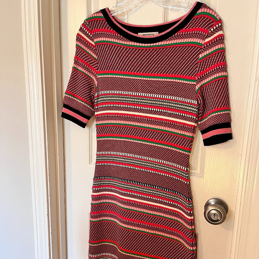 Aldomartins for Anthropologie - NWT - XS Striped Bodycon Dress - Multicolor